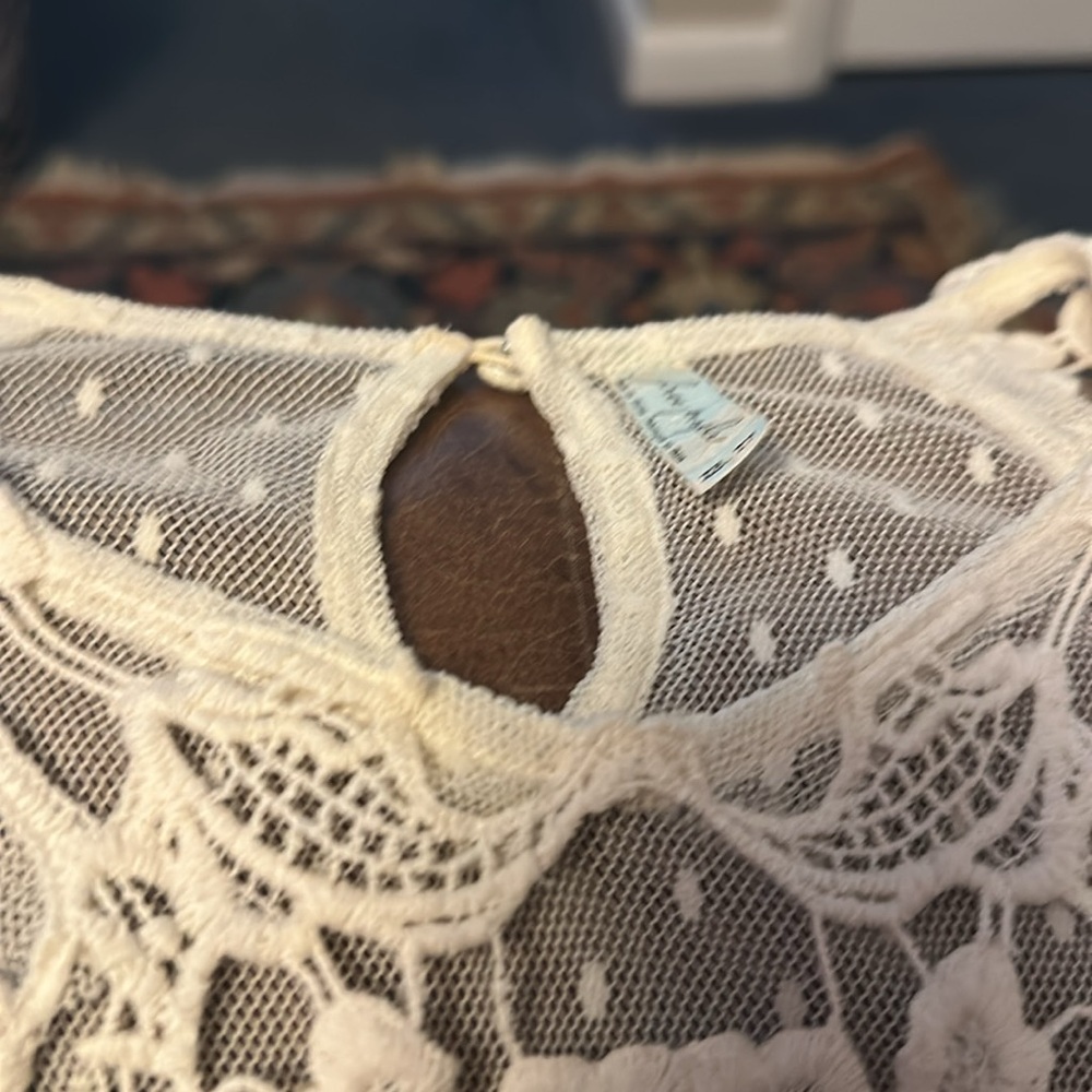 Free People Eggshell Blouse size extra small - Picture 2 of 3